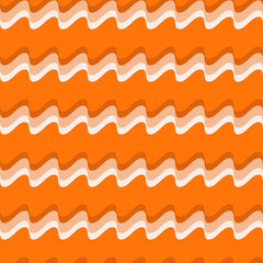 Aufkleber - Orange decorative waves. Beautiful orange lines are used as background and texture.