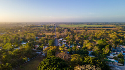 yucatan sunset in the morning