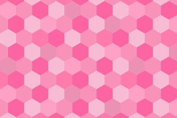 Sticker - Abstract pink hexagonal background. Vector illustration.