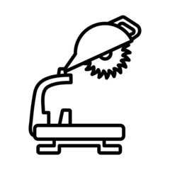 Poster - Icon Of Circular End Saw