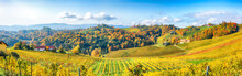 Stunning Vineyards Landscape In South Styria Near Gamlitz.