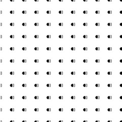 Poster - Square seamless background pattern from geometric shapes. The pattern is evenly filled with black headlight symbols. Vector illustration on white background