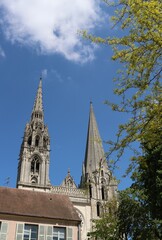 Canvas Print - Chartres in France 