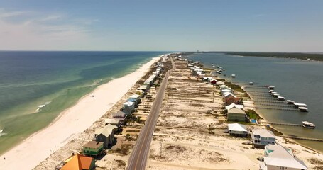 Wall Mural - 5k drone video Alabama Gulf Shores homes