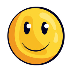 Poster - happy face emoji