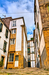 Wall Mural - Traditional architecture of Santiago de Compostela. UNESCO world heritage in Galicia, Spain