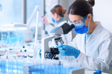 Researcher working in the laboratory