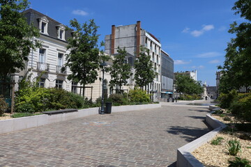 Wall Mural - La place Gambetta, ville de Châteauroux, département de l'Indre, France