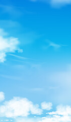 Wall Mural - blue sky with altostratus clouds background,vector cartoon sky with cirrus clouds, concept all seaso