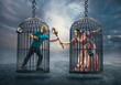 © Kevin Carden - Man and women fighting