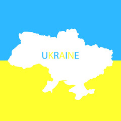Naklejka na meble Map of Ukraine. Country flag. Patriotic symbolism. eps 10