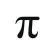 Pi symbol. Pi icon vector. Pi sign illustration