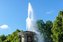 Fountain In The Garden In Peterhof