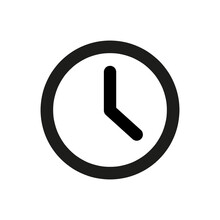 Clock Icon In Trendy Flat Style Isolated On Background. Clock Icon Page Symbol For Your Website Design Clock Icon Logo, App, UI. Clock Icon Vector Illustration, EPS10.
