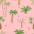 © Radiocat - Seamless pattern with Christmas palm trees