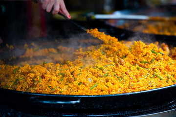 Wall Mural - Spanish food Paella 