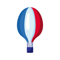 Sticker - france flag balloon air hot