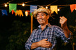 © kleberpicui - Senior man during typical Brazilian Festa Junina