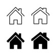 © avaicon - House icons vector. Home sign and symbol