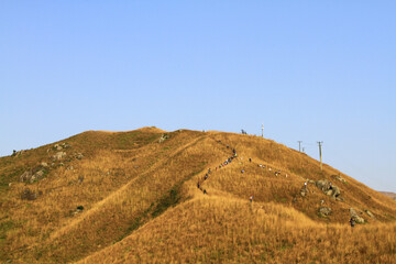 Wall Mural - a Beautiful Mountains In Kai Kung Leng, hong kong