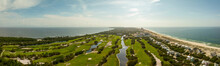 Aerial Panorama Kiva Dunes Public Golf Course Gulf Shores Alabama
