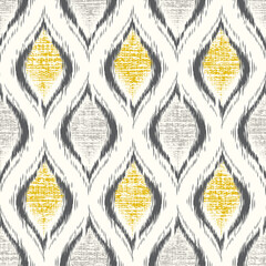 ikat ogee background. ethnic folk seamless textile repeatable urban grain texture pattern
