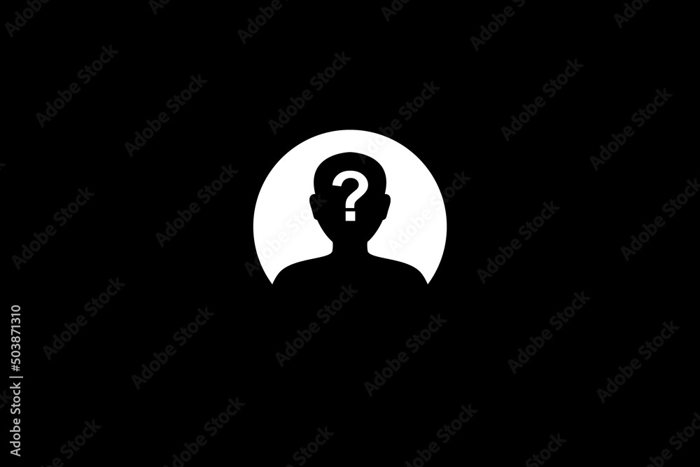Anonymous Profile, silhouette avatar unknown person. Vector ...