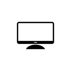 Poster - PC monitor logo. Computer monitor icon for mobile concept and web design