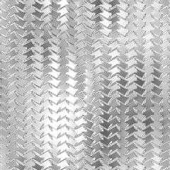 Wall Mural - Metal 3d seamless pattern, silver metallic background