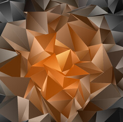  Colorful geometric abstract background. 3d vector