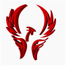 Phoenix 3d Logo Design, Eagle Logo
