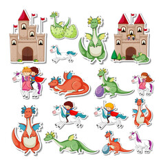 Sticker - Sticker set of Fairy tale characters