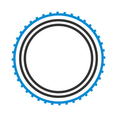 Canvas Print - Bike Tyre Icon