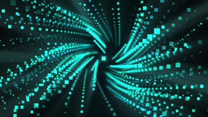 Aufkleber - Digital squares. Computer generated 3d render