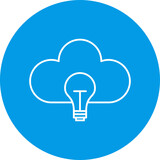 Fototapeta  - Cloud Bulb Icon Design