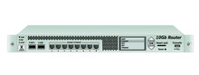 10G 19" Rack Mount Router With SFP And SFP  Optical Module Slots, 8 RG-45 Slots, USB Console And Smart Card Slot. Designed For Carrier Class Networks. Vector Illustration.
