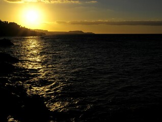 Canvas Print - Sunset over the Atlantic Ocean