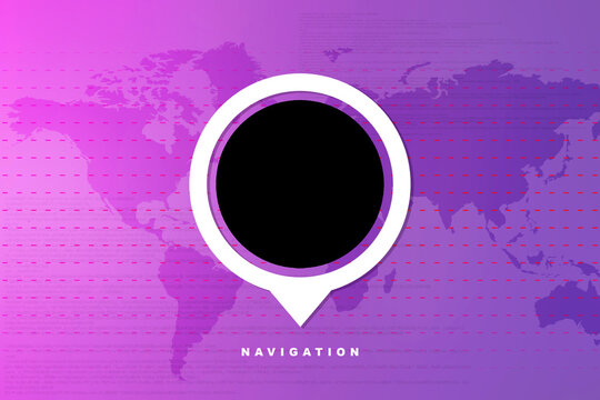 2d rendering Red map pointer
