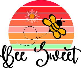 Wall Mural - Bee SVG t-shirt design