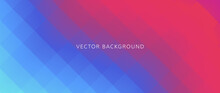 Abstract Gradient Vector Background. Red And Blue Wallpaper Template With Dynamic Color, Blurred, Blend, Square Shapes. Futuristic Modern Backdrop Design For Business, Presentation, Ads, Banner.