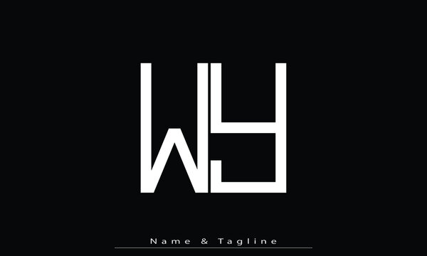 Alphabet letters Initials Monogram logo WY , YW
