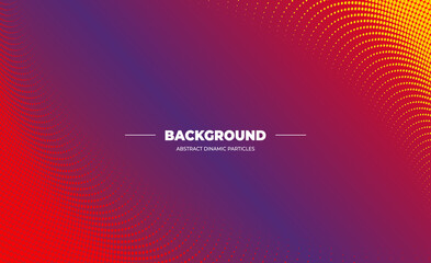 Poster - Very beautiful abstract background from a wave of red, blue, yellow, pink wave and lines. Flyer banner template 