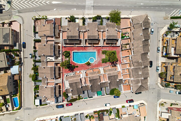 Wall Mural - Aerial drone point of view Torre de la Horadada. Spain