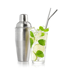 Sticker - Mojito cocktail and cocktail shaker