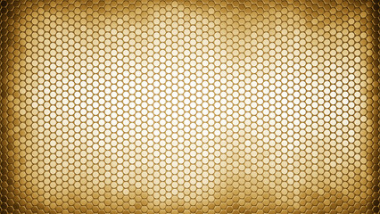 Gold carbon fiber background pattern. 3d rendering