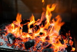Fototapeta Miasto - close up of fire