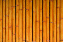 Orange Bamboo Fence Texture, Bamboo Background