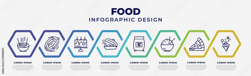 catering vector infographic template. choose recipes,... vector infographic design template with icons and 8 options or steps ...