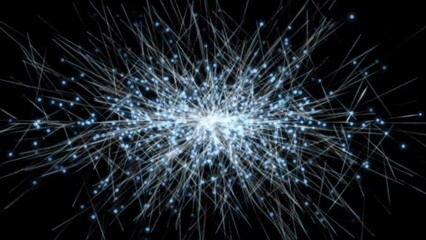 Wall Mural - abstract particles background animation