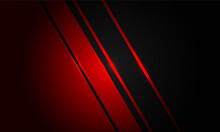 Abstract Red Black Line Slash Dynamic Geometric Design Modern Futuristic Background Vector